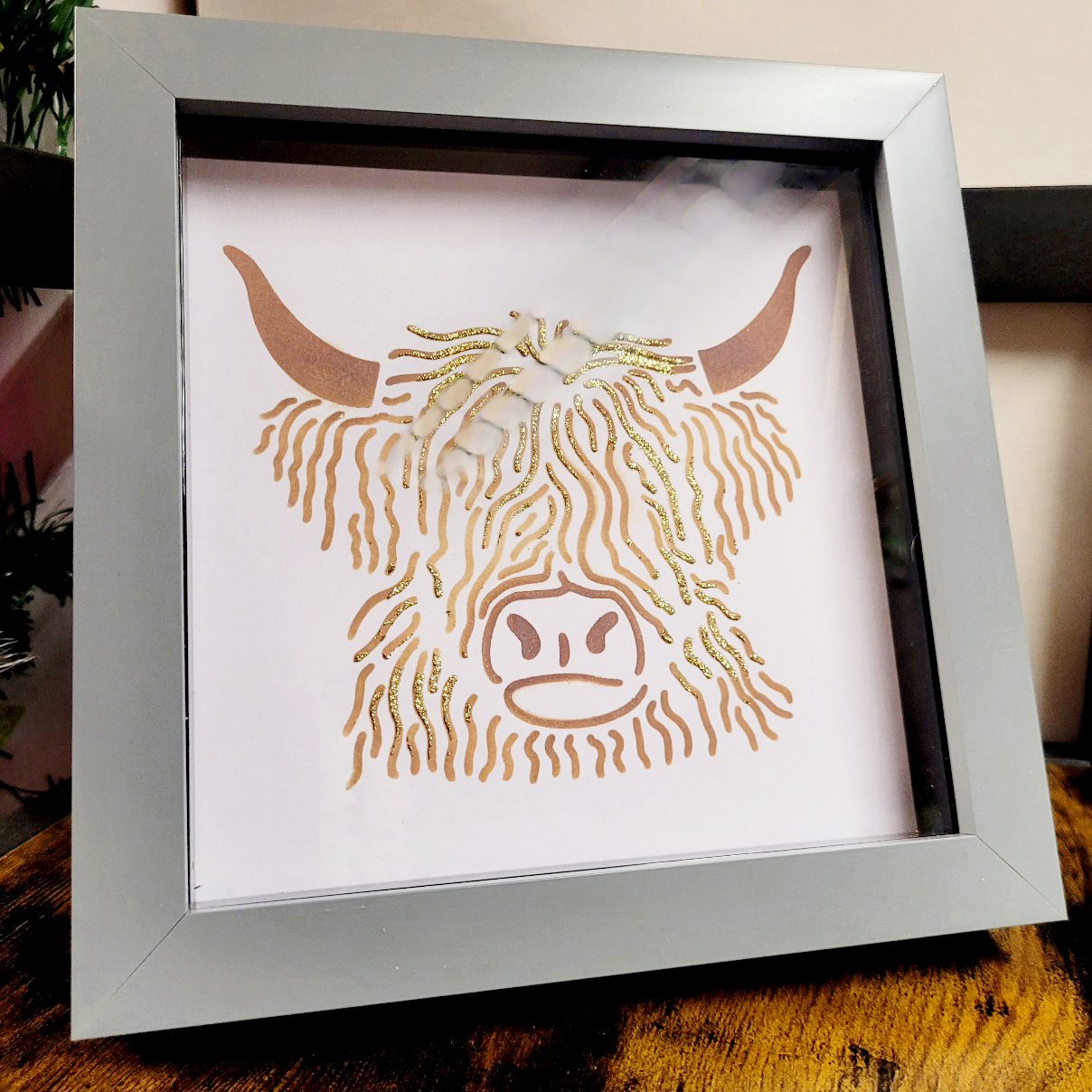 Highland Cow handmade Picture Frame image 0