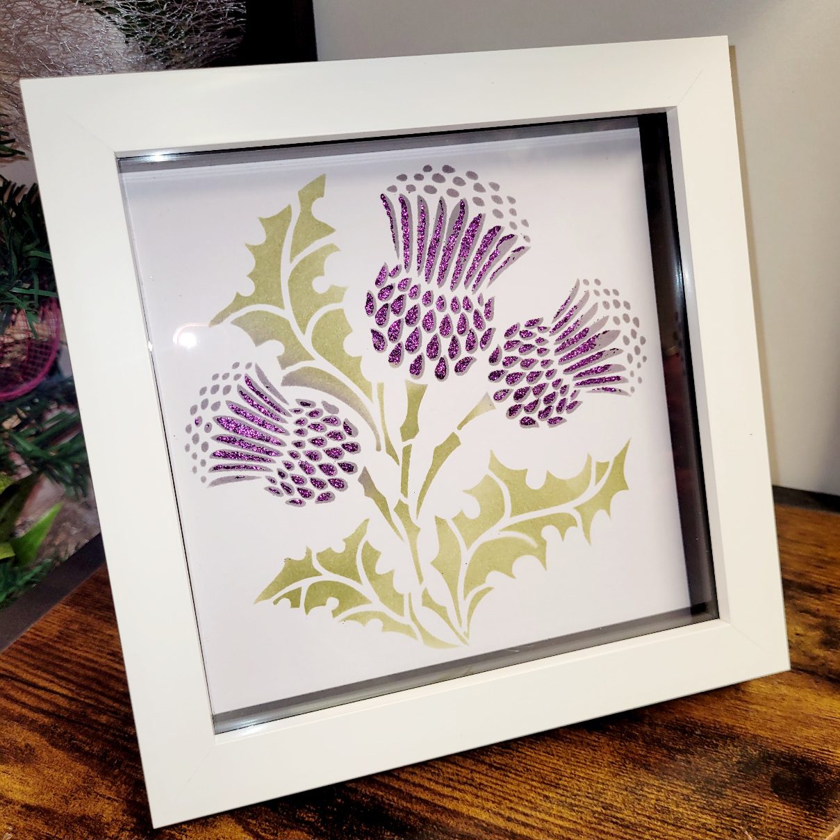 Scottish Thistle handmade Picture Frame image 0