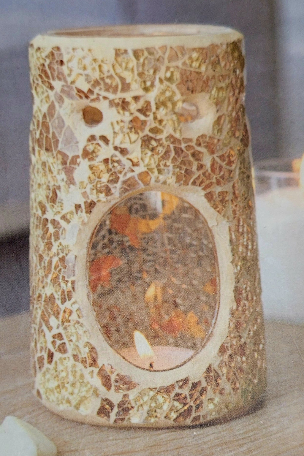 Gold Pillar crackle oil burner