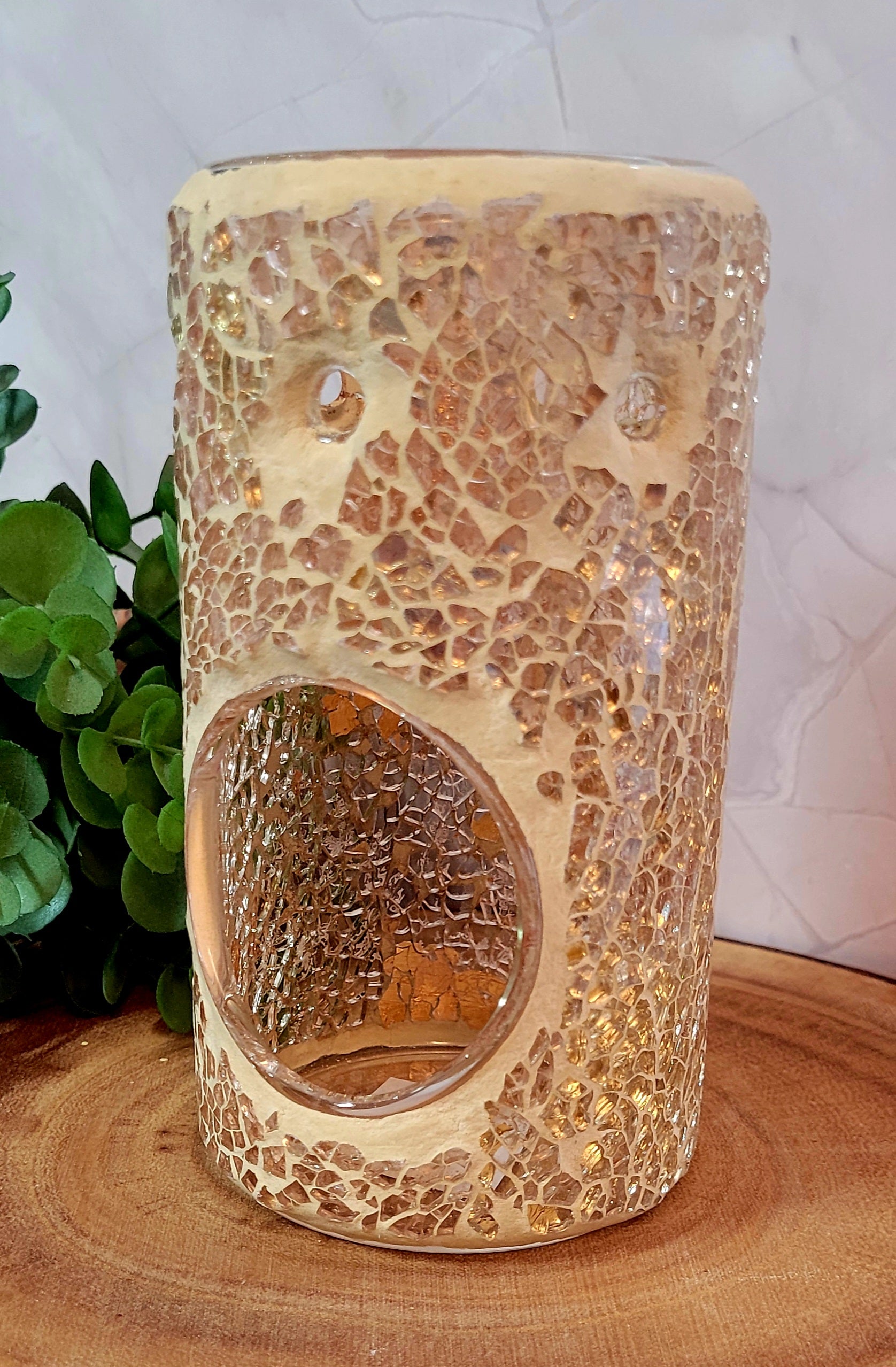 Gold Pillar crackle oil burner