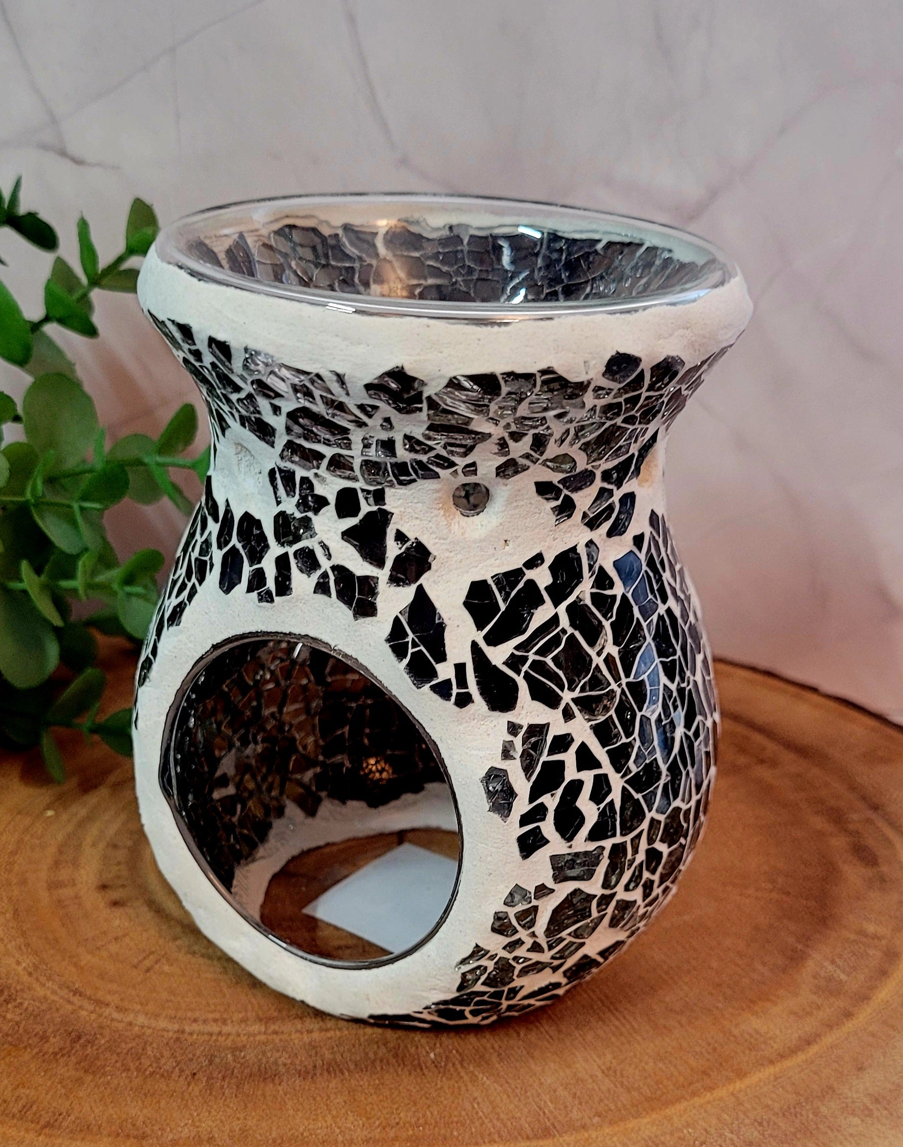 Gunmetal Grey crackle oil burner